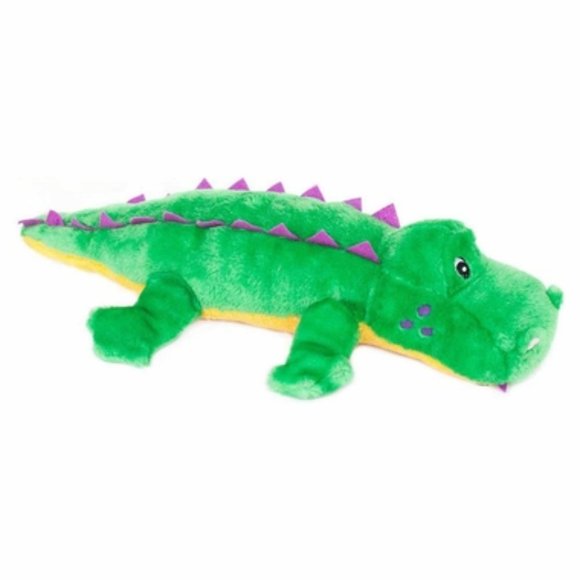 ZippyPaws Grunterz Alvin the Alligator Plush Dog 19" Toy NWT/NEW! - Picture 3 of 14